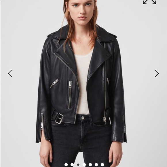 All Saints Jackets & Blazers - All Saints Balfern Leather Biker Jacket